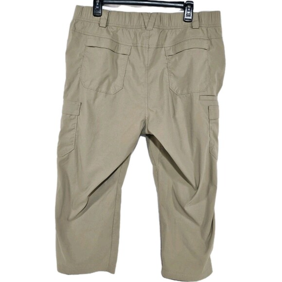 Duluth Capri Cargo Womens Dry on the Fly  beige tan size pants size 16W - Picture 3 of 11